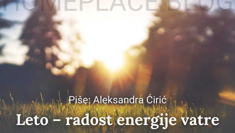 Leto – radost energije vatre